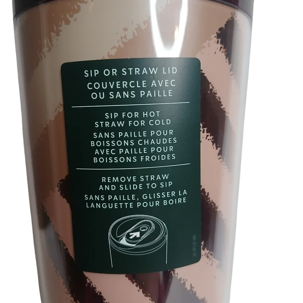 Starbucks Tumbler Fall Pumpkin Topper Hot Cold Sip Straw Limited Edition Venti